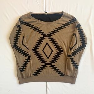Windsor Tribal Print Sweater Fall Winter